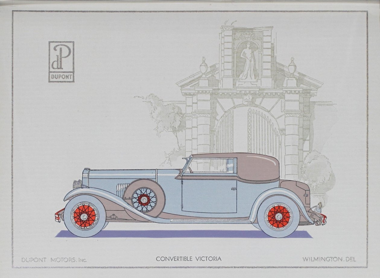 杜邦汽车：敞篷维多利亚，1921年 作者 美国学校