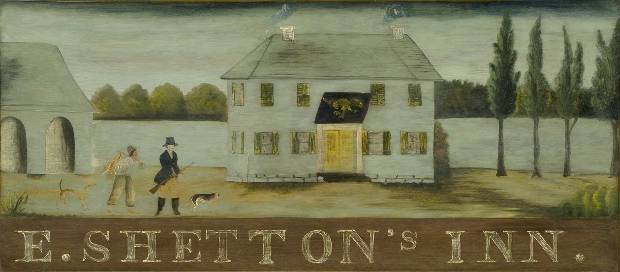 E. Shetton&39;s Inn，1820年代 作者 美国学校