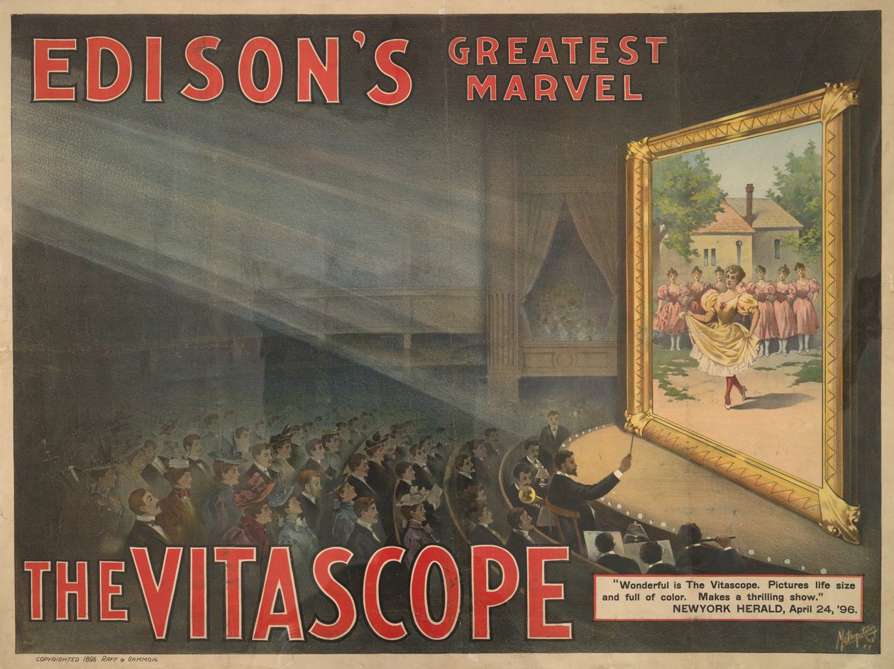 爱迪生最伟大的奇迹-The Vitascope，1896年 作者 美国学校