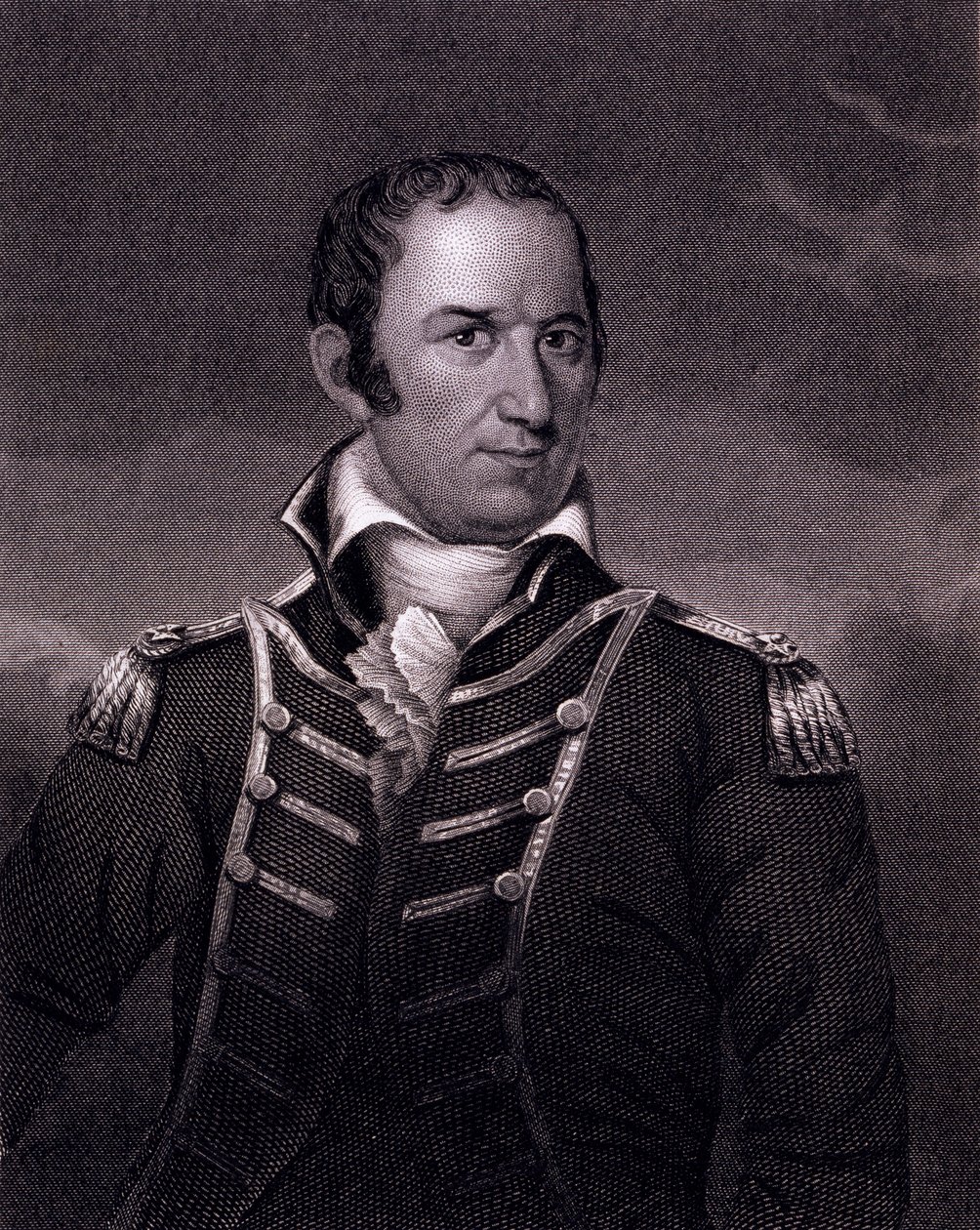 Edward Preble（1761-1807），由Henry Bryan Hall（1808-84）在波士顿Fanuelle Hall的原创剧中刻 作者 美国学校