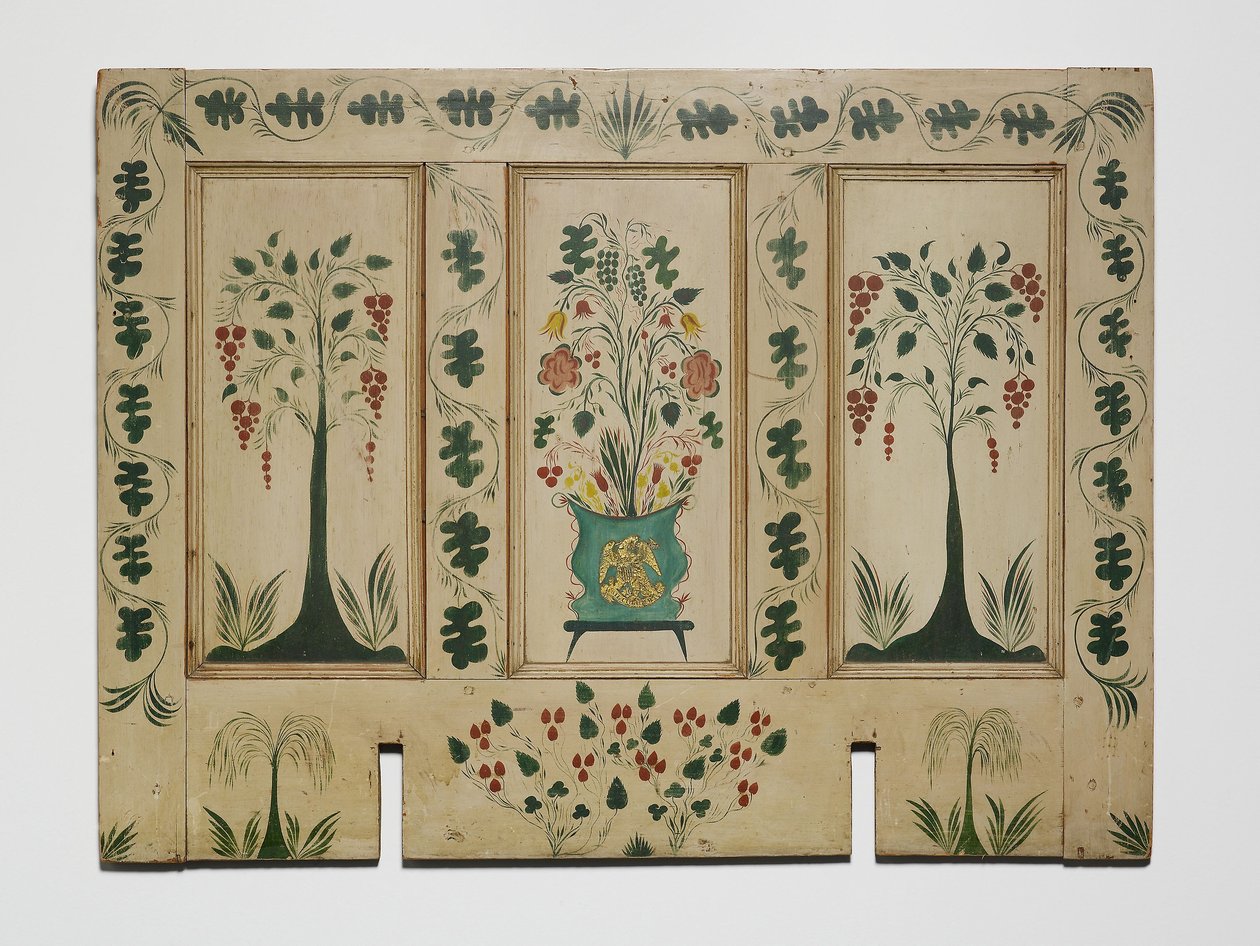 防火板，约 1820 年（松木板上的油画） 作者 美国学校