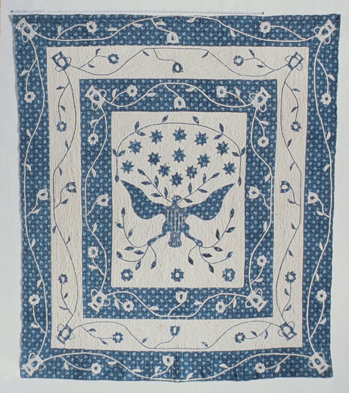 由Susan Strong，马里兰州或俄亥俄州制作的美国被子印章，1830年 作者 美国学校