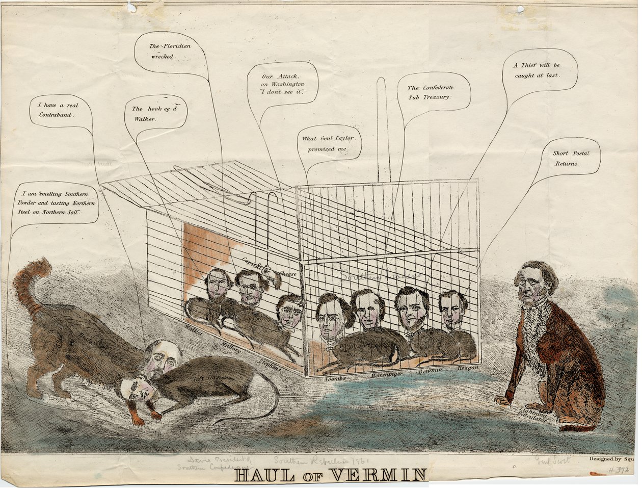 1861年由Squ。设计的Vermin的运输 作者 美国学校