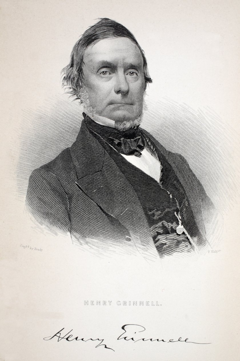 Henry Grinnell，Henry Grinnell（1799-1874）的插图;第二次格林内尔探险队寻找约翰·富兰克林爵士......，1856年 作者 美国学校