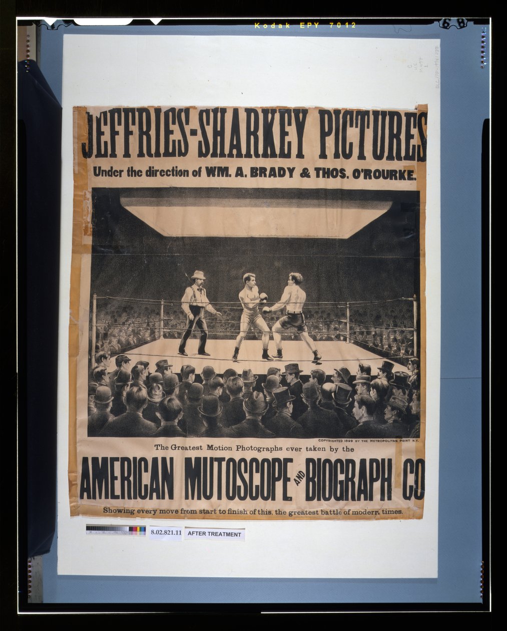 Jeffries-Sharkey图片 - 在Wm. A. Brady和Thos. O
