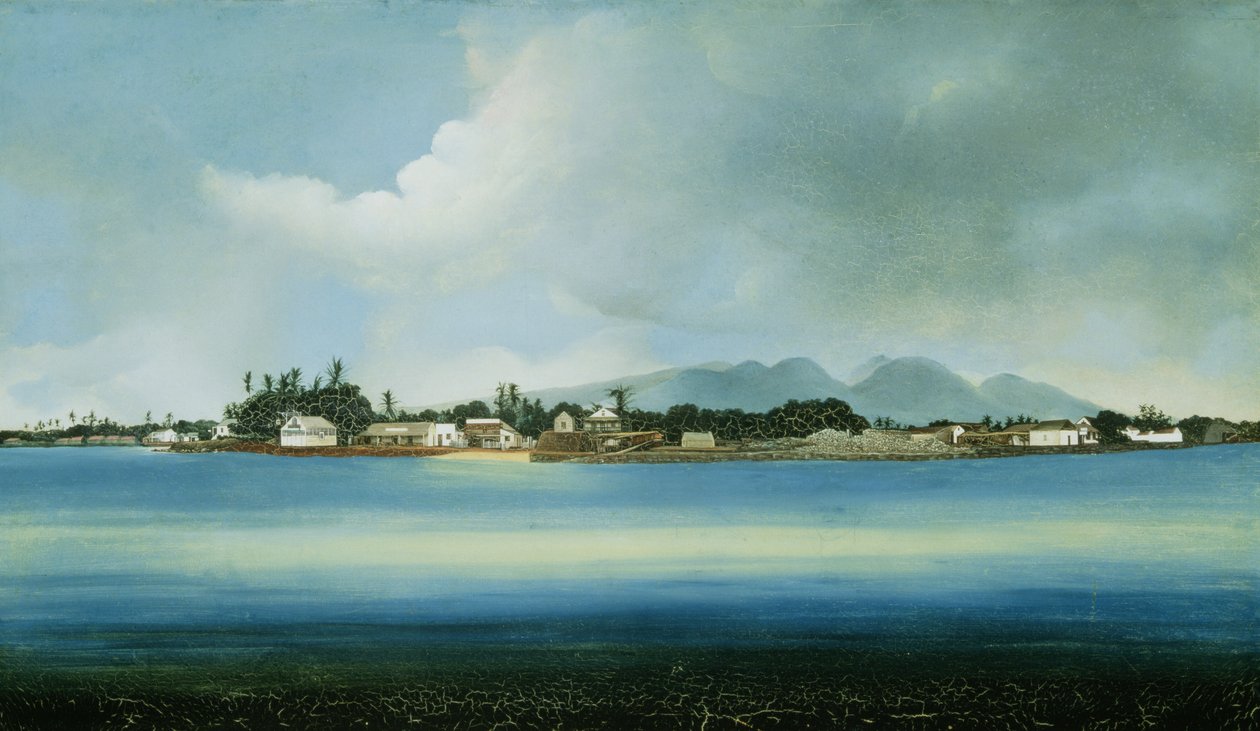 夏威夷群岛，茂宜岛，拉希娜（布面油画） 作者 美国学校