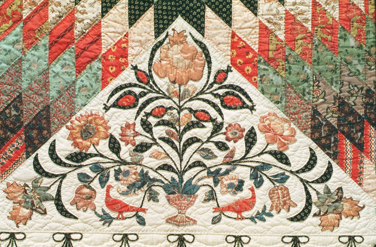 孤星图案被子，1850（棉）（另见51714） 作者 美国学校