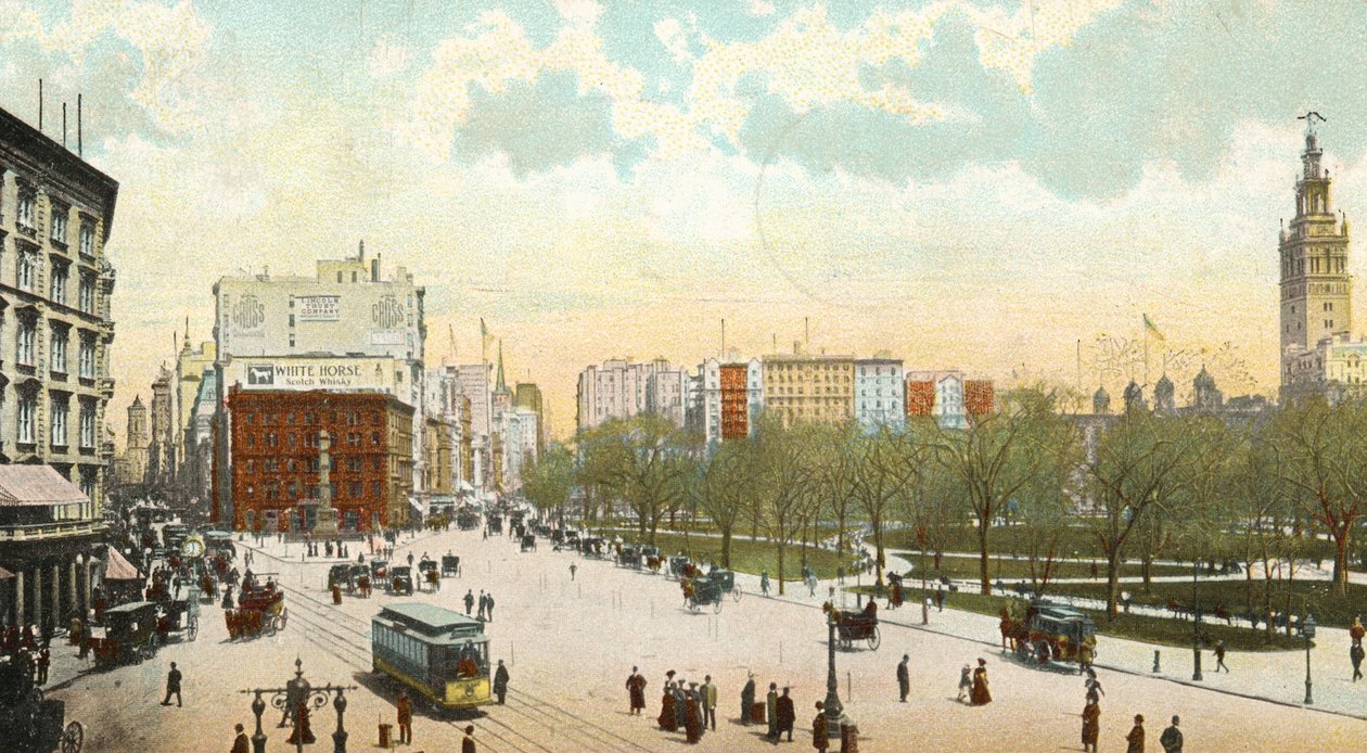 1906年，纽约麦迪逊广场 作者 美国学校