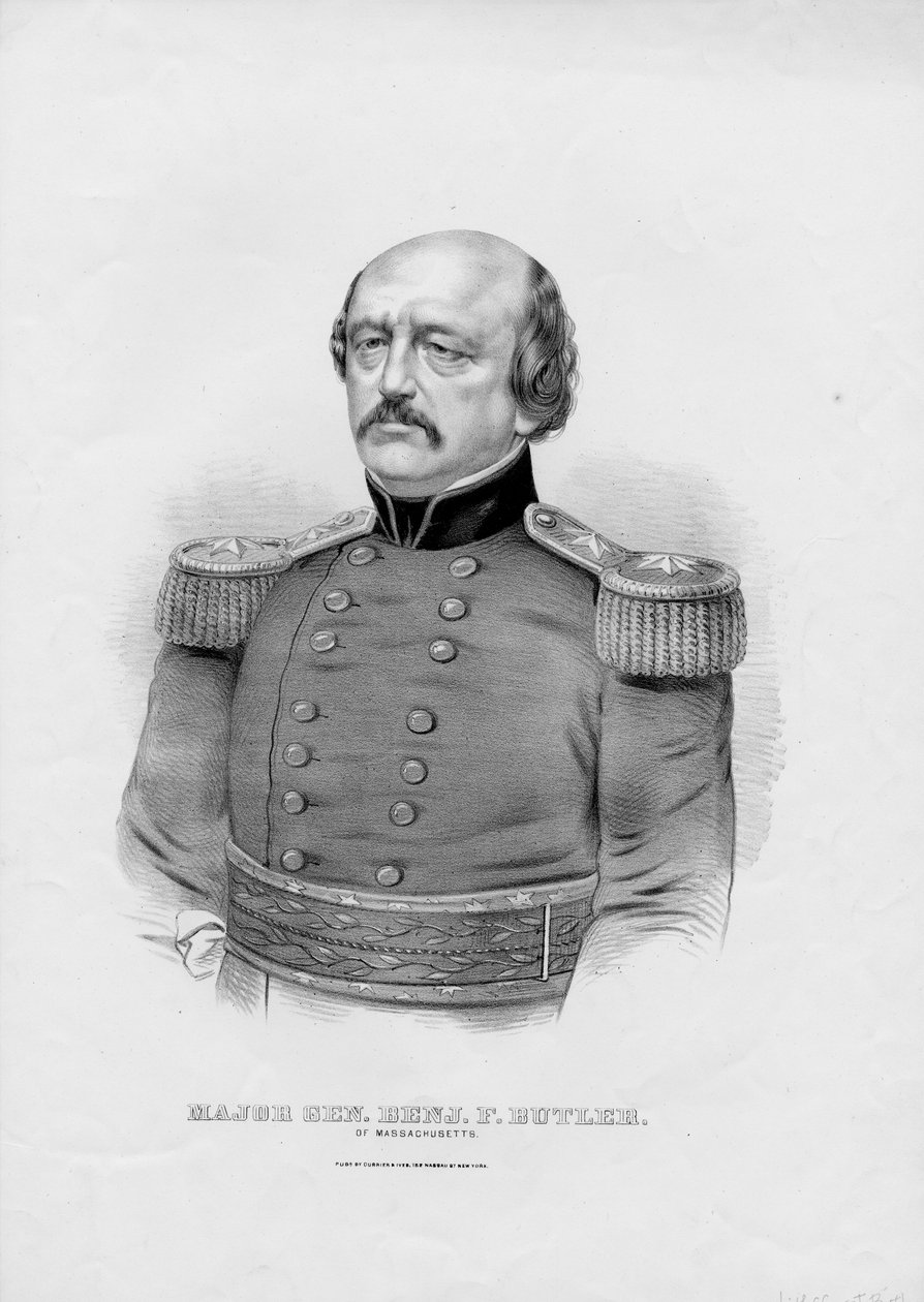 Benj少将。 F. Butler of Massachusetts，pub。作者：Currier＆Ives，第1860页 作者 美国学校