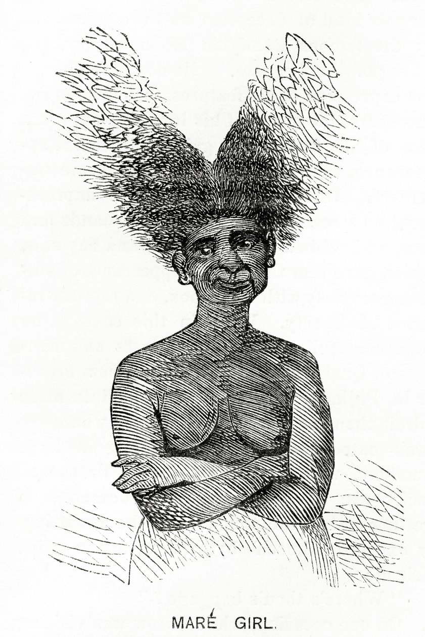 母女，从Appletons杂志的插图，1872年5月4日 作者 美国学校