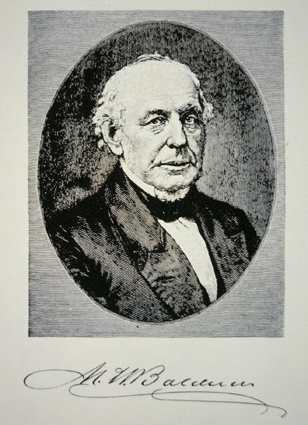 马蒂亚斯-威廉-鲍德温（1795-1866）1831年鲍德温机车厂的创始人（石印）。 作者 美国学校