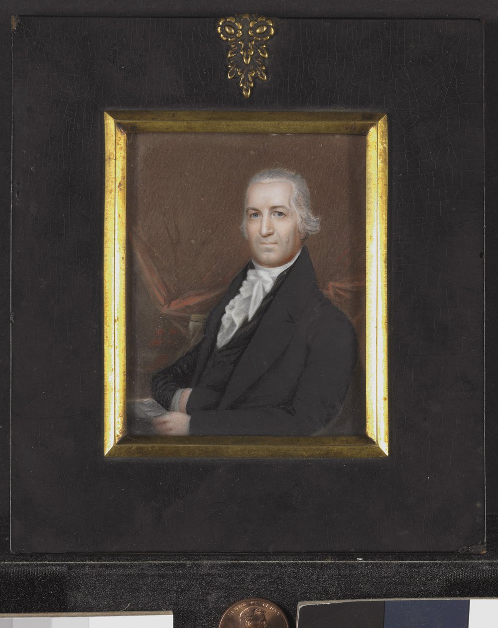 塞缪尔·奥斯古德（Samuel Osgood）的微型肖像，约1789年（带象牙色w - c） 作者 美国学校