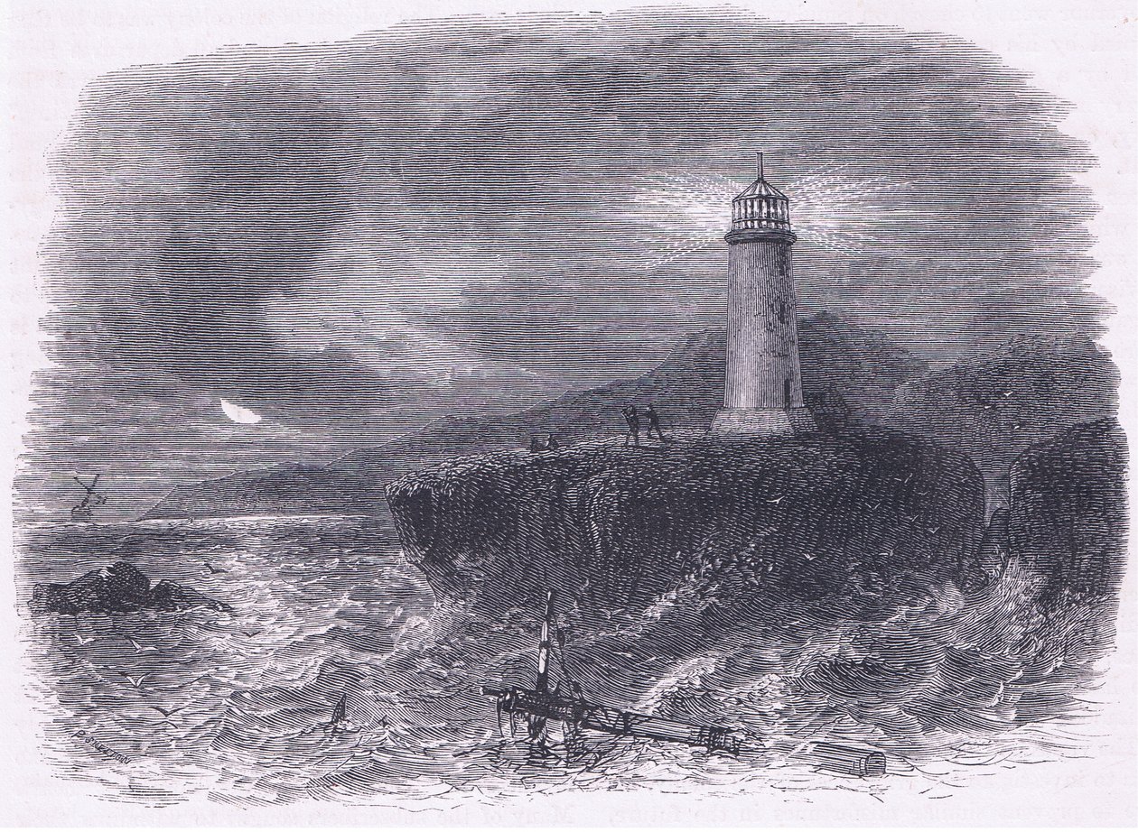 Mount Desert Isle，插图来自卡塞尔的美国酒吧历史。 由 Petter & Galpin c.1890 (石版画) 作者 美国学校