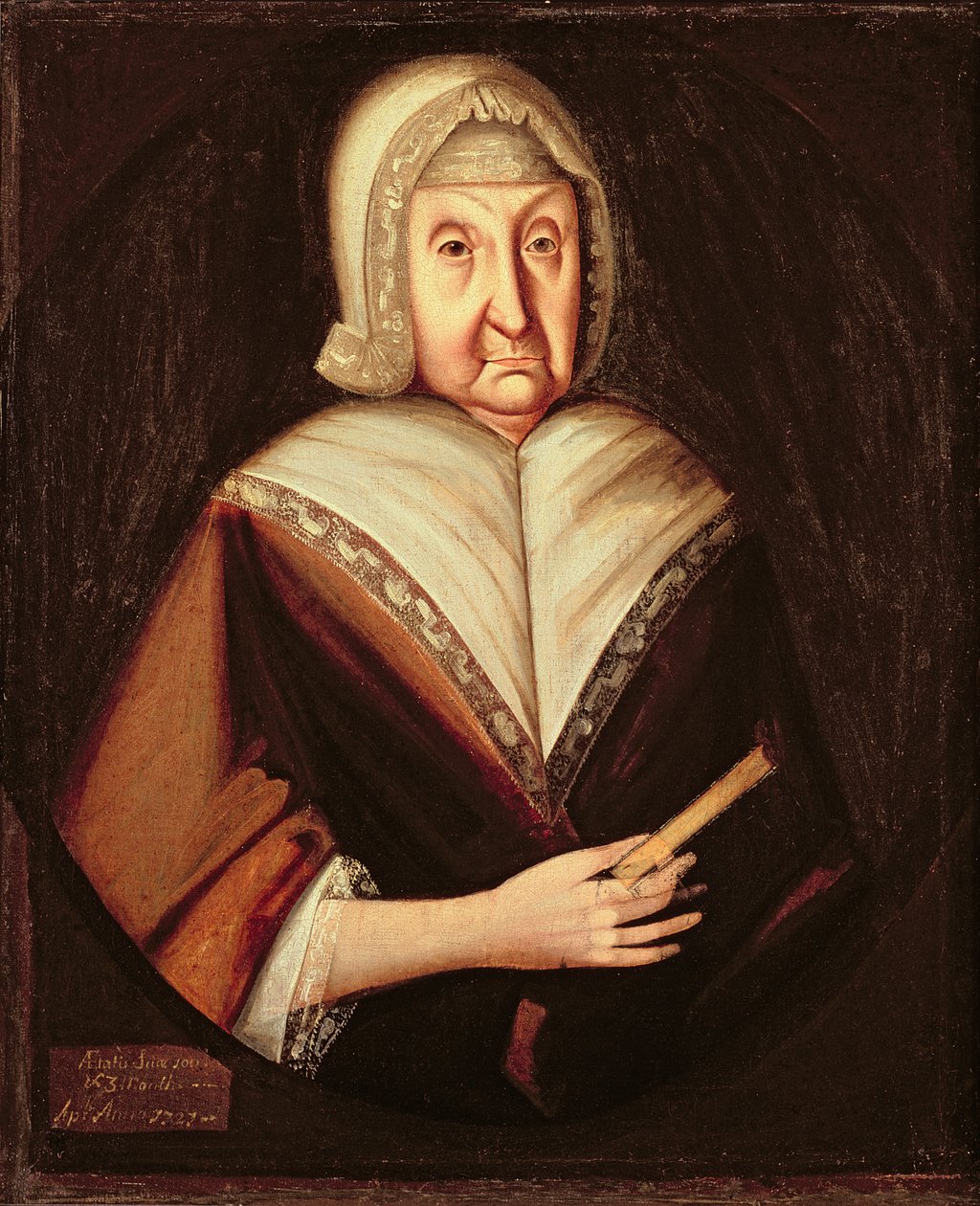 威廉·波拉德夫人（Anne Dison），1721年 作者 美国学校