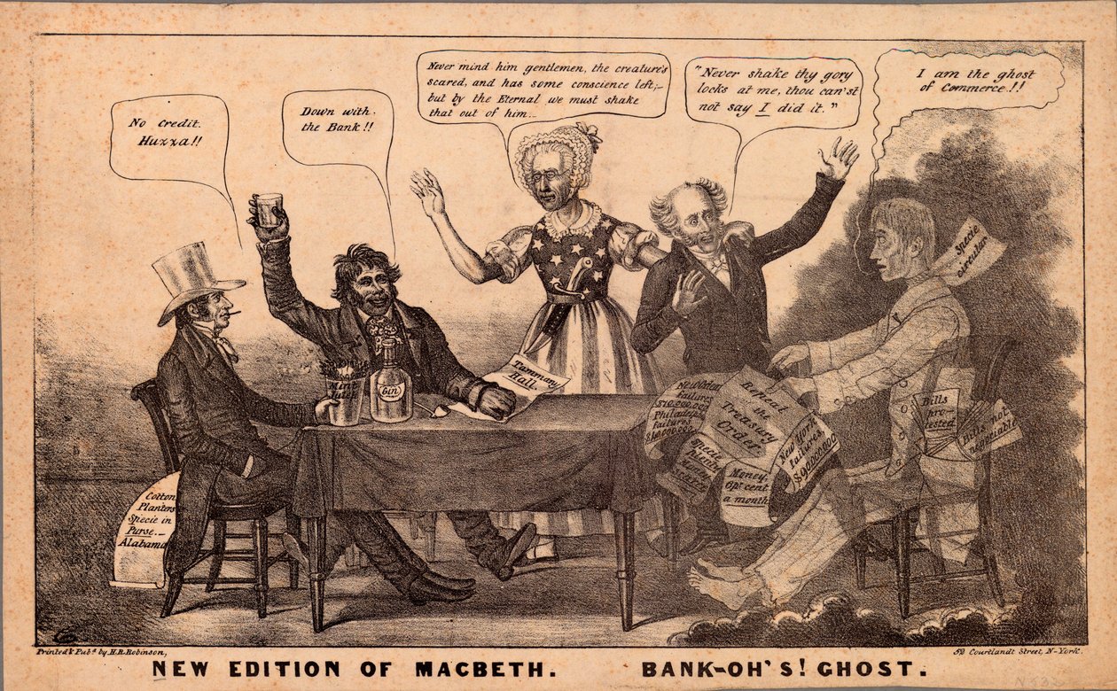 新版Macbeth。邦克-OHS！幽灵，1837年 作者 美国学校
