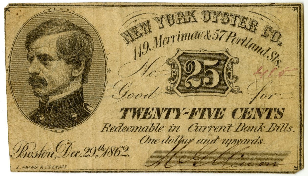 New York Oyster Co.，119 Merrimac＆57 Portland St.，1862 作者 美国学校