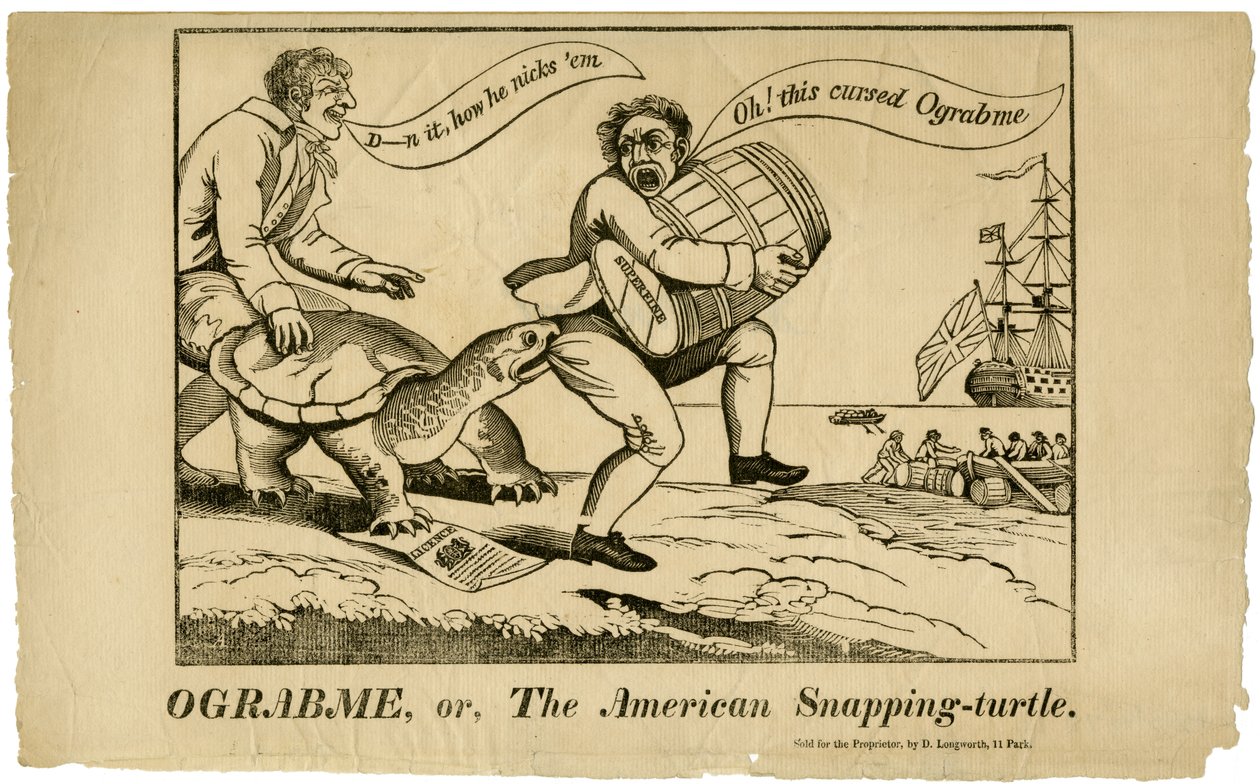 Ograbme，或美国鳄龟，1808年 作者 美国学校