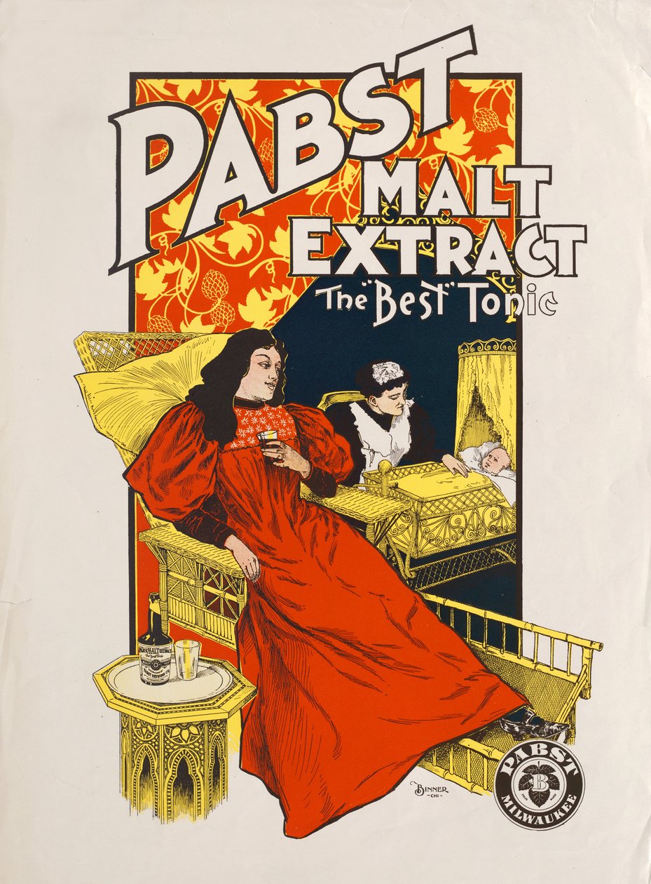 Pabst麦芽提取物，“最佳”补品，Pabst，密尔沃基，1880年代至1890年代 作者 美国学校