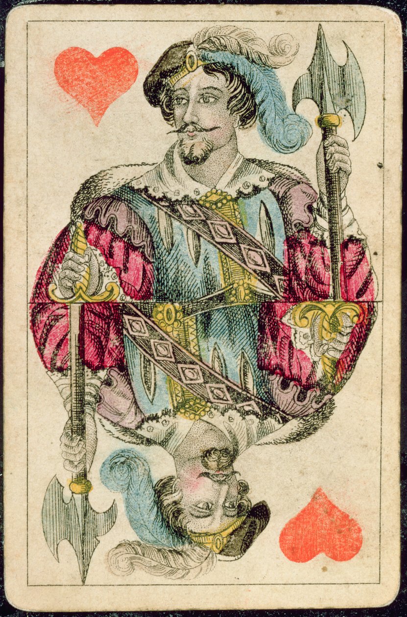 扑克牌：Jack of Hearts 作者 美国学校