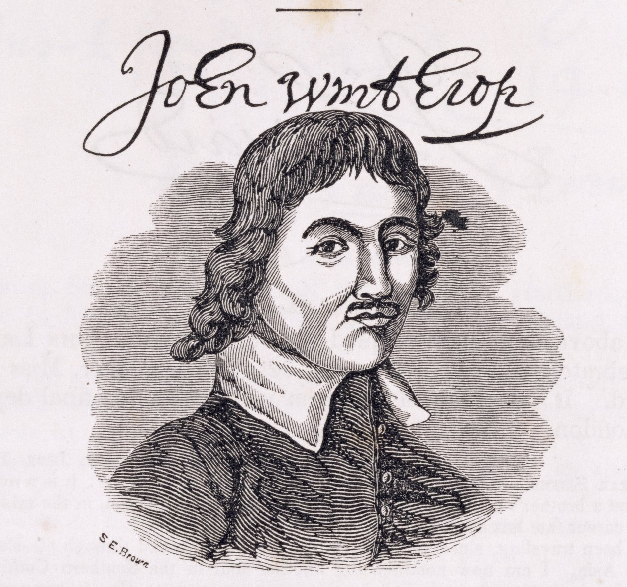 来自&39;康涅狄格历史收藏&39;的John Winthrop（1588-1649）的肖像，约翰华纳巴伯，1856年 作者 美国学校