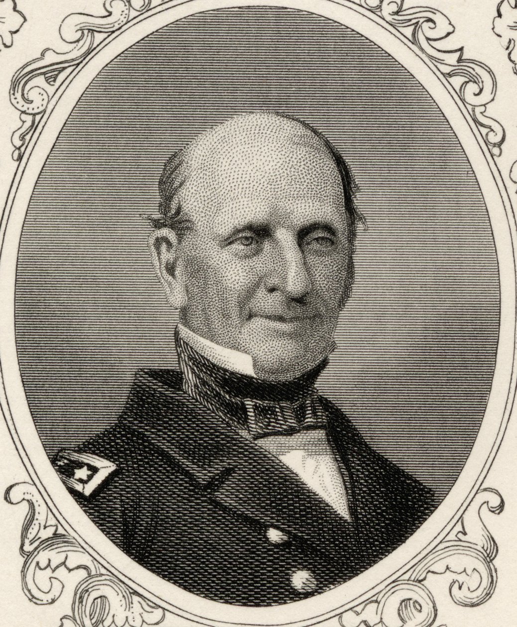 Silas Horton Stringham的肖像（1798-1876） 作者 美国学校