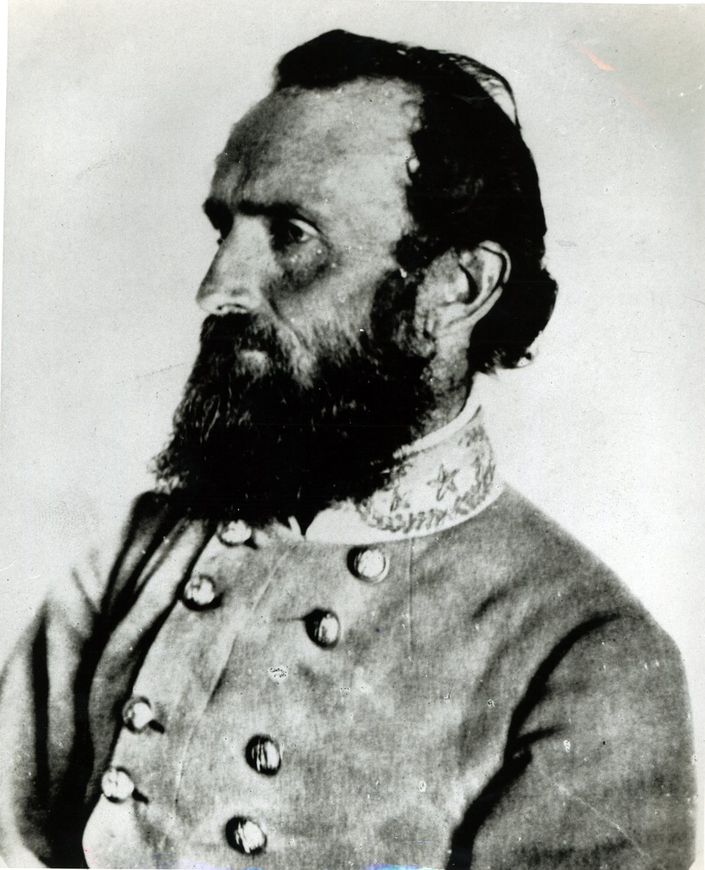 Thomas J. Stonewall Jackson的肖像 作者 美国学校
