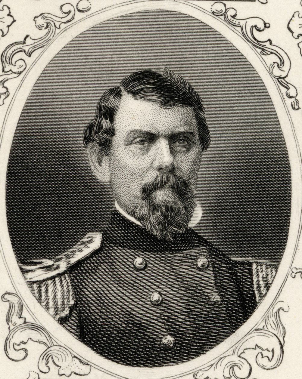William Joseph Hardee的肖像（1815-73） 作者 美国学校