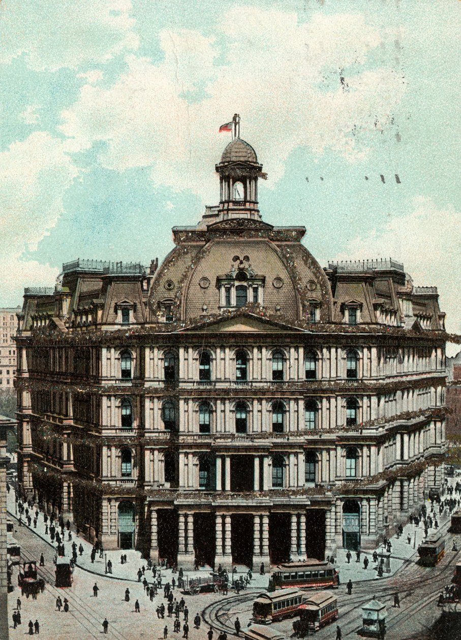 纽约邮局，约1900-09年 作者 美国学校