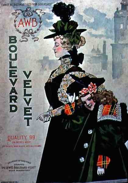 A.W.B.Boulevard Velvet "广告海报（彩色平印）。 作者 美国学校