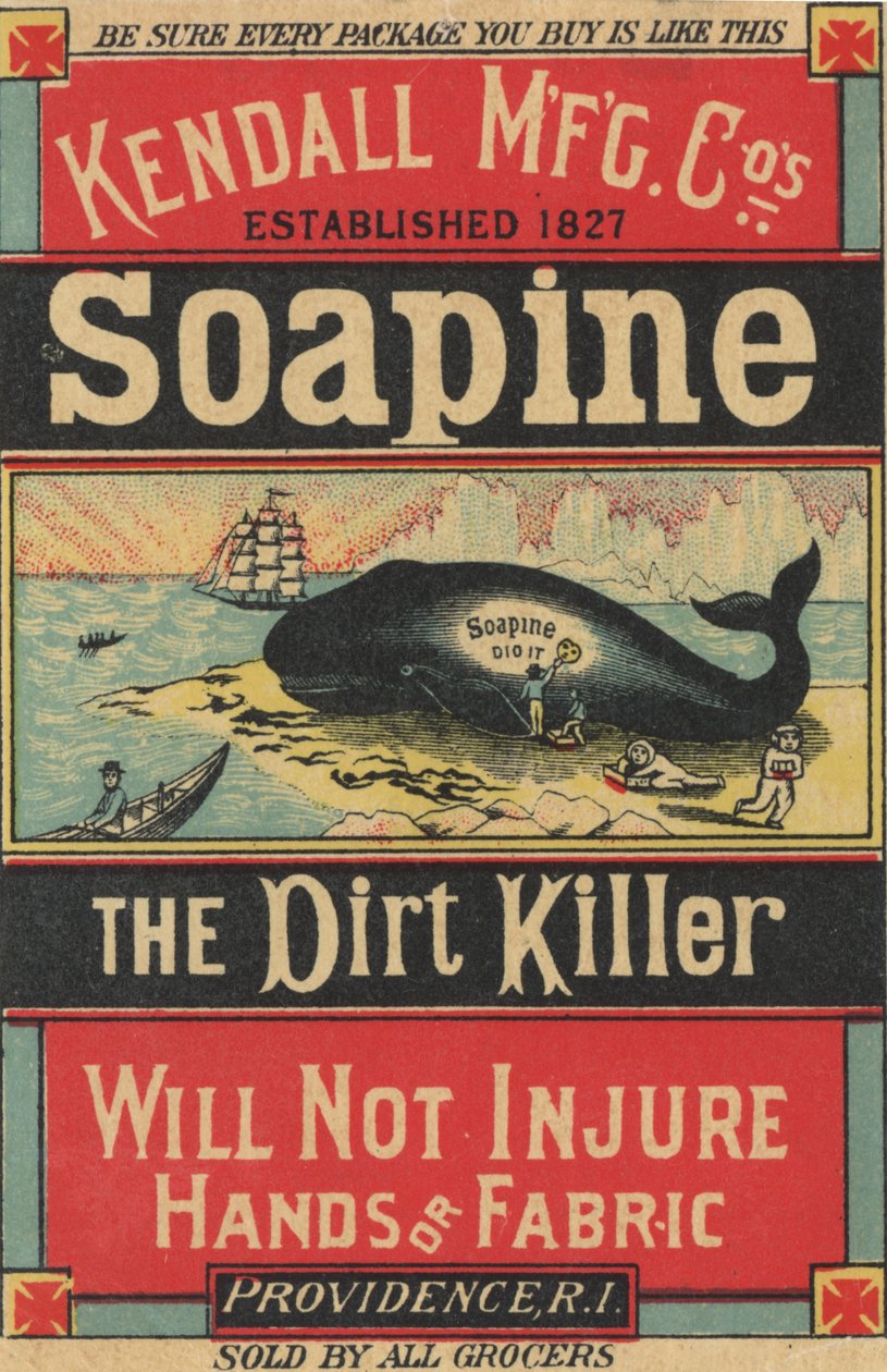 海报广告Kendall Mfg.Sos Soapine，c.1890 作者 美国学校
