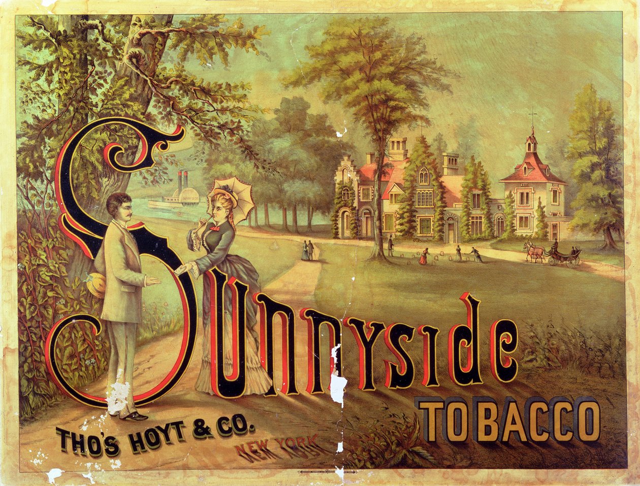 海报广告Sunnyside烟草 作者 美国学校