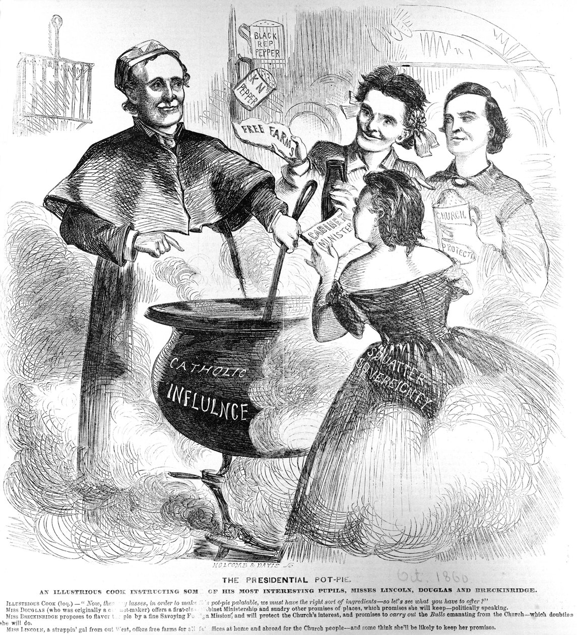 Presty Pot Pie，来自Frank Leslies乐趣预算，1860年10月1日 作者 美国学校