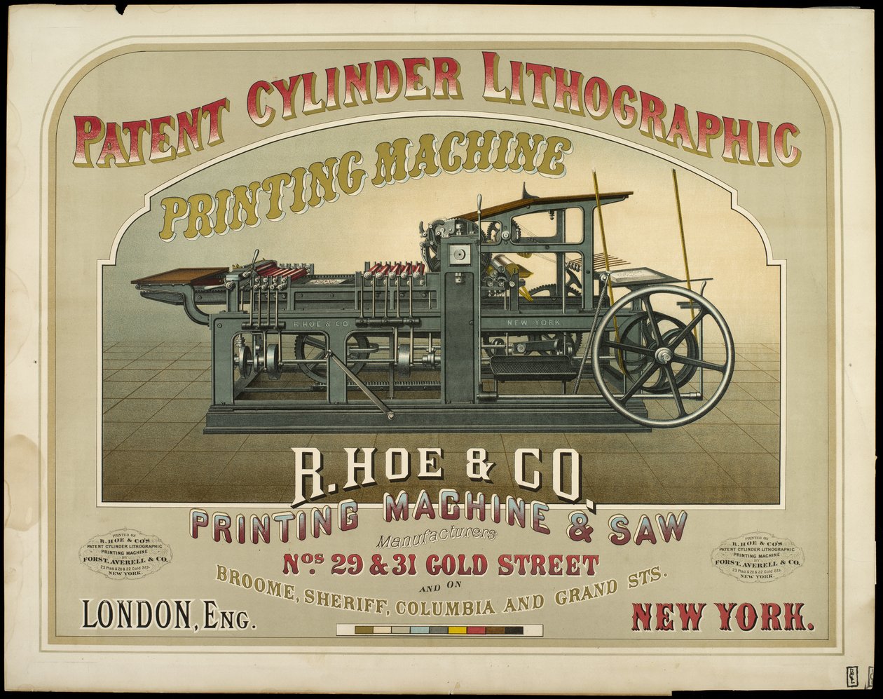 R. Hoe＆Co。印刷机和锯制造商 作者 美国学校