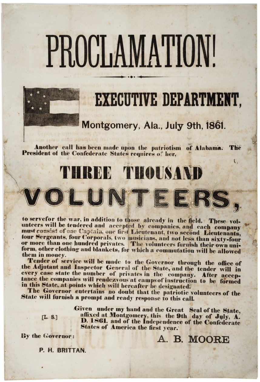 1861年7月9日招募三千名志愿者 作者 美国学校