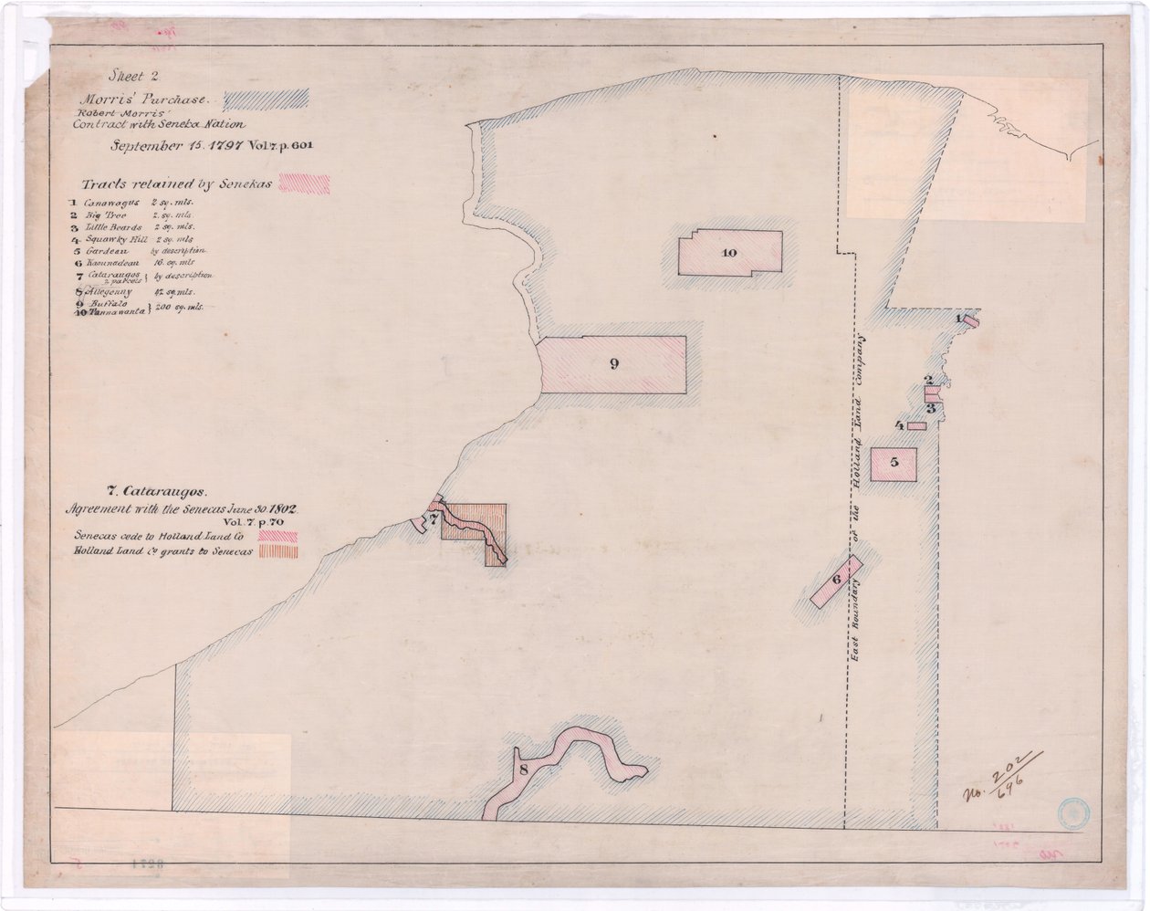 1802 年的塞内卡土地（印刷品） 作者 美国学校