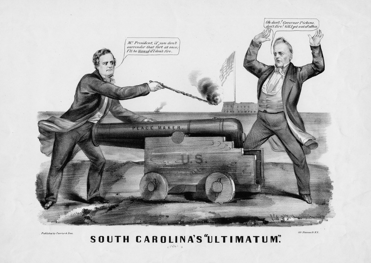 South Carolinas Ultimatum，由Currer＆Ives出版，纽约，1860年 作者 美国学校