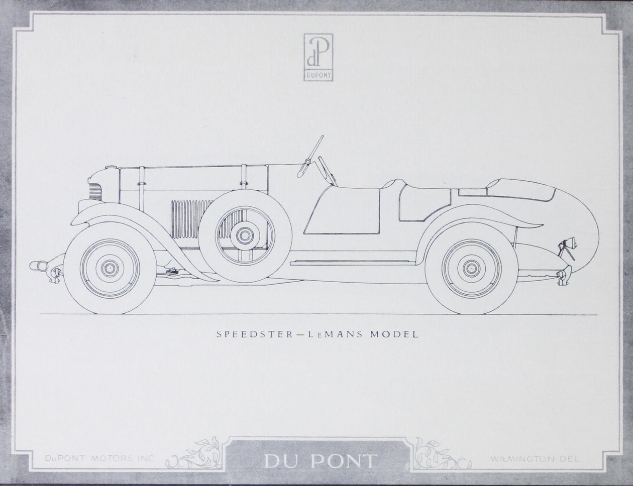 Speedster  -  LeMans Model，DuPont Motor Cars，1921 作者 美国学校