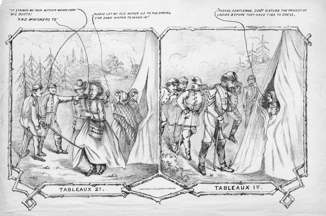 Tableaux 2nd，Tableaux 1st，由J. Mayer＆Co。Lith。，Boston，c。出版。 1865年 作者 美国学校