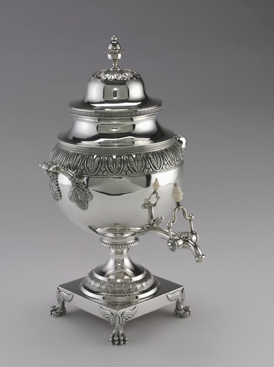 茶缸，哈维·刘易斯（Harvey Lewis）制作，1811-25年 作者 美国学校