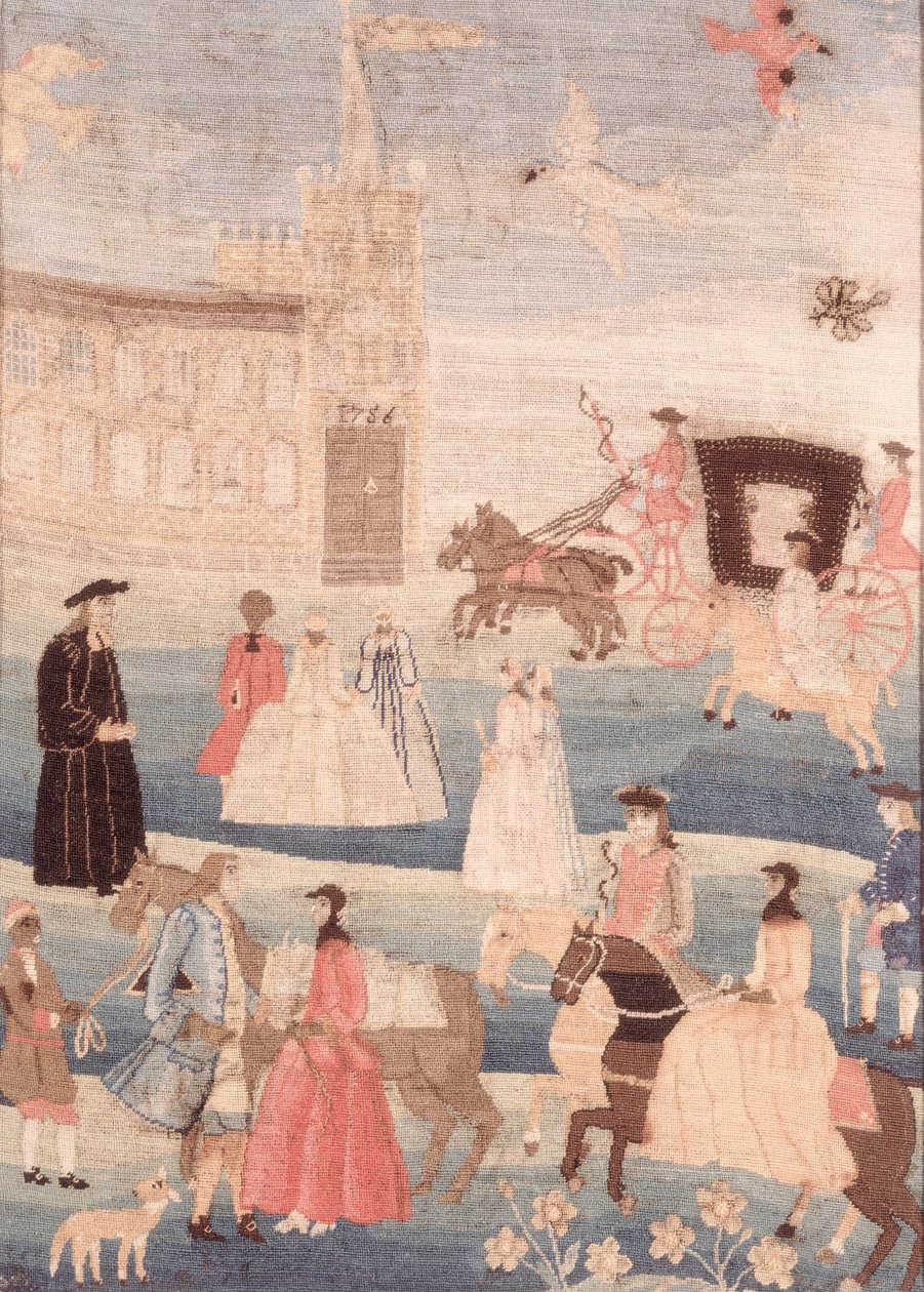 钱德勒婚礼挂毯，c.1756 作者 美国学校