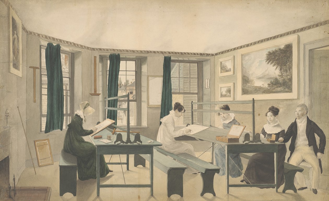 绘画班，1810-13 作者 美国学校