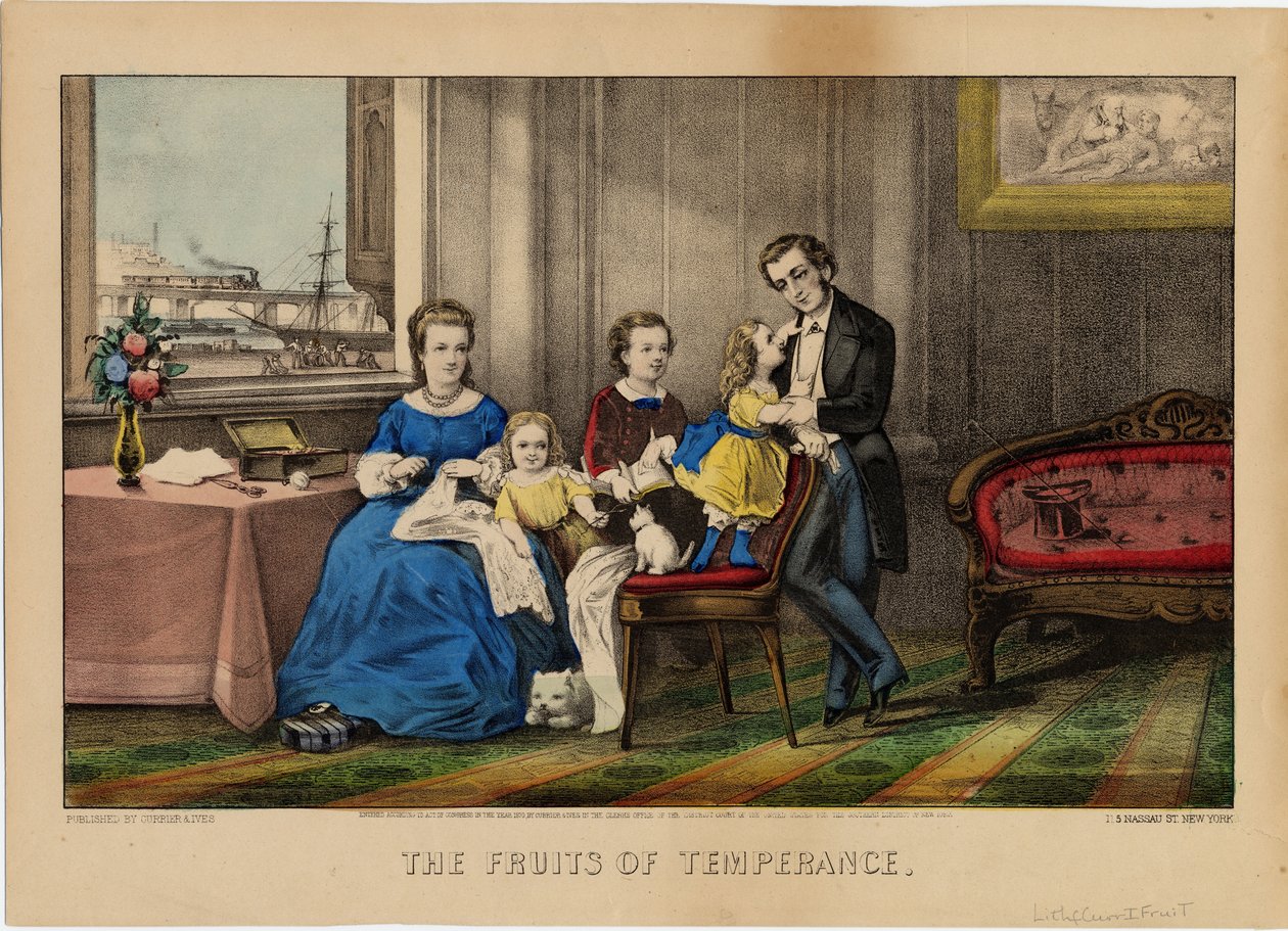 酒吧的节日，酒吧。作者：Currier＆Ives，1870年 作者 美国学校