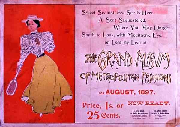 大都会时尚大相册》，1897年8月（彩色平印）。 作者 美国学校