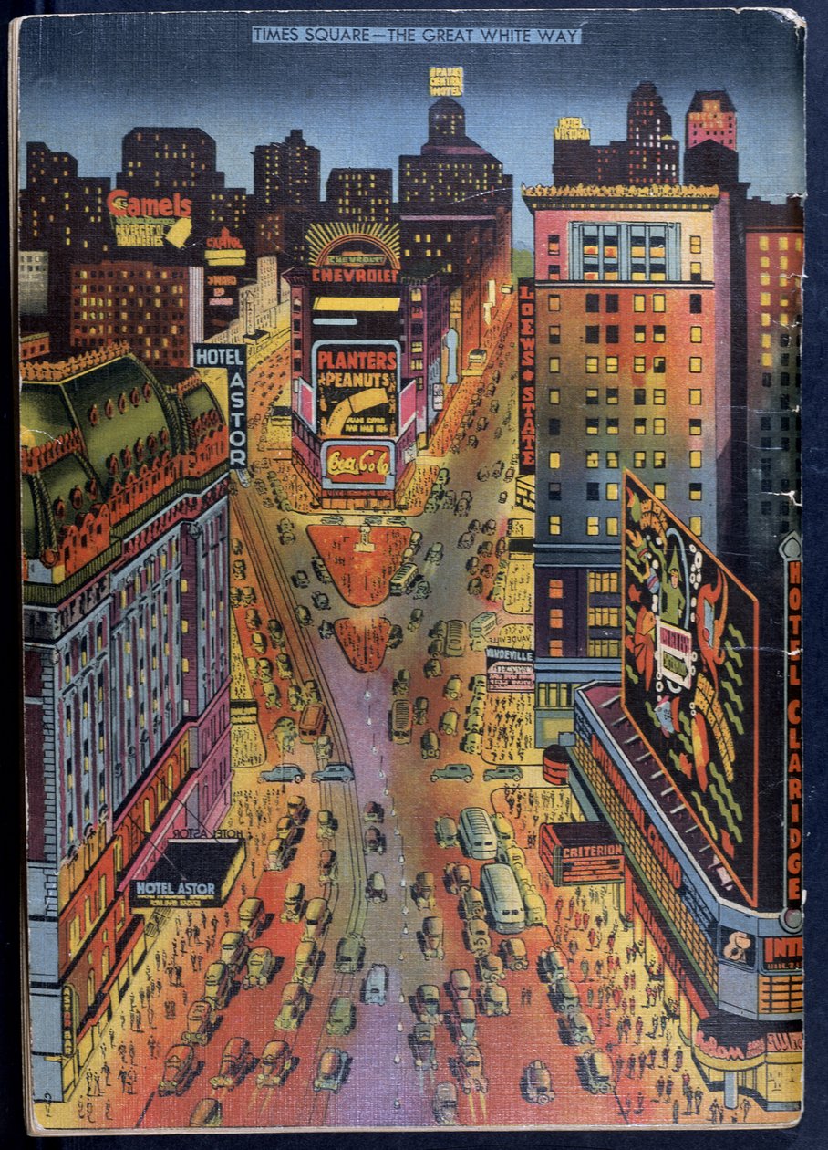 大白方时代广场，纽约市，插图来自纽约画报，1938年 作者 美国学校