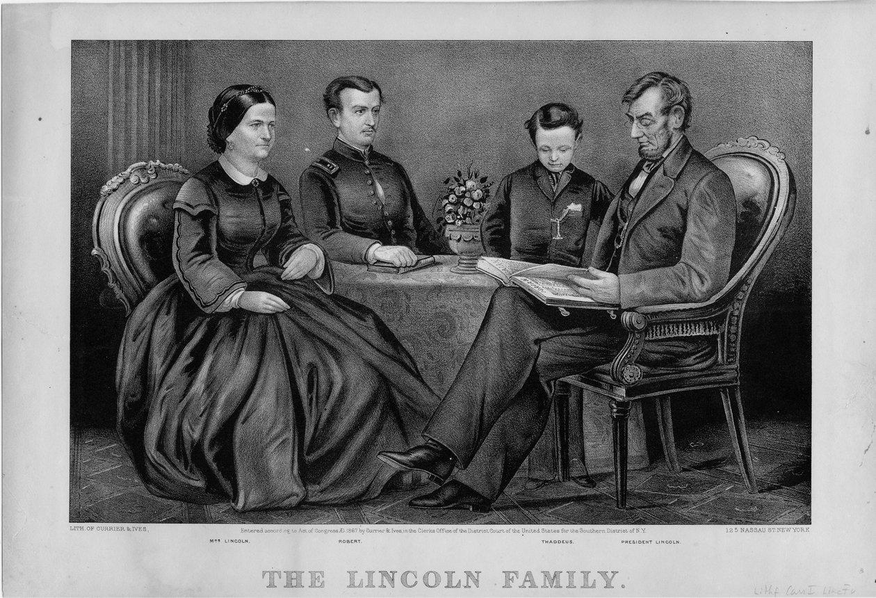 林肯家庭，酒吧。作者：Currier＆Ives，1867 作者 美国学校