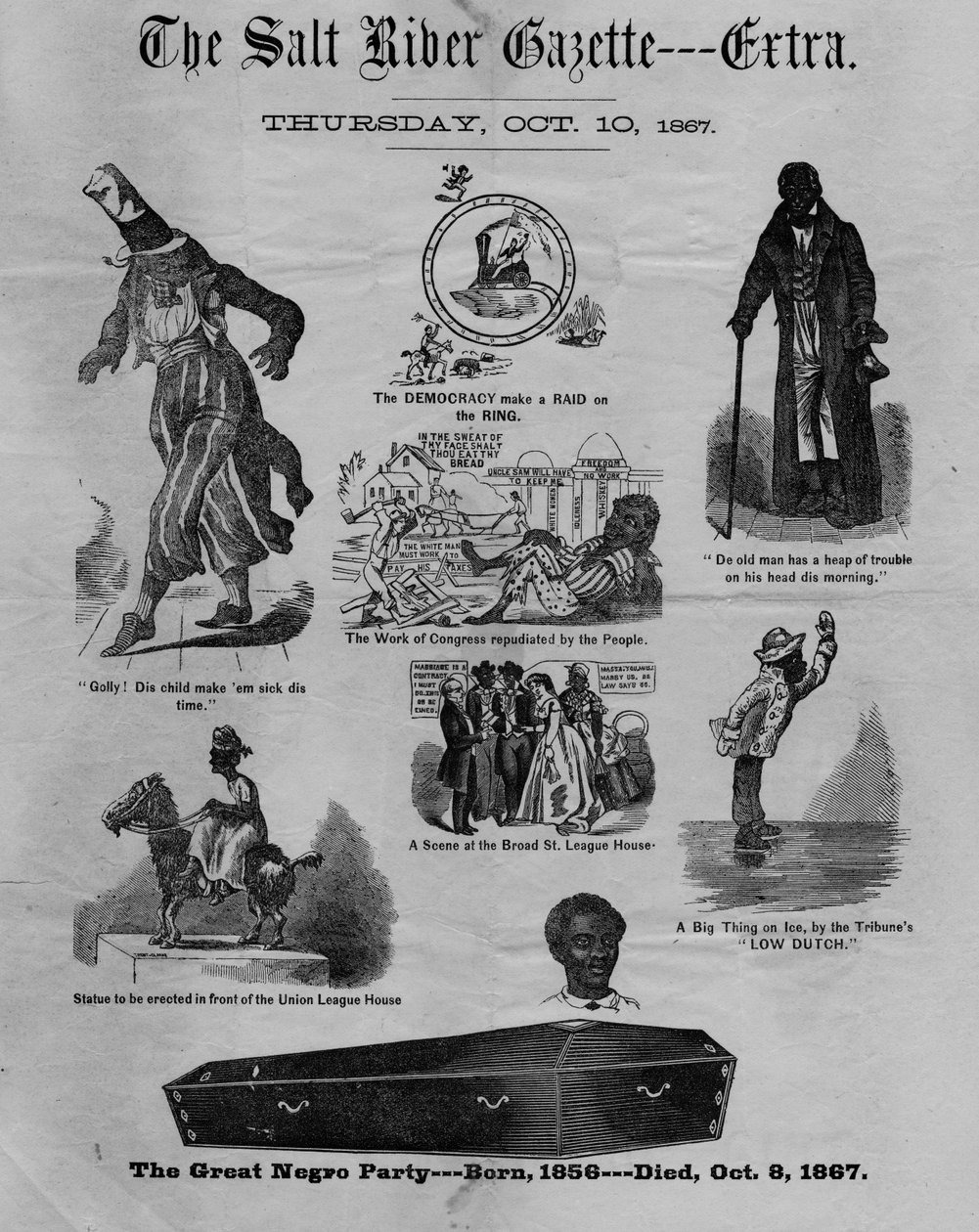 盐河公报：额外的，1867年 作者 美国学校