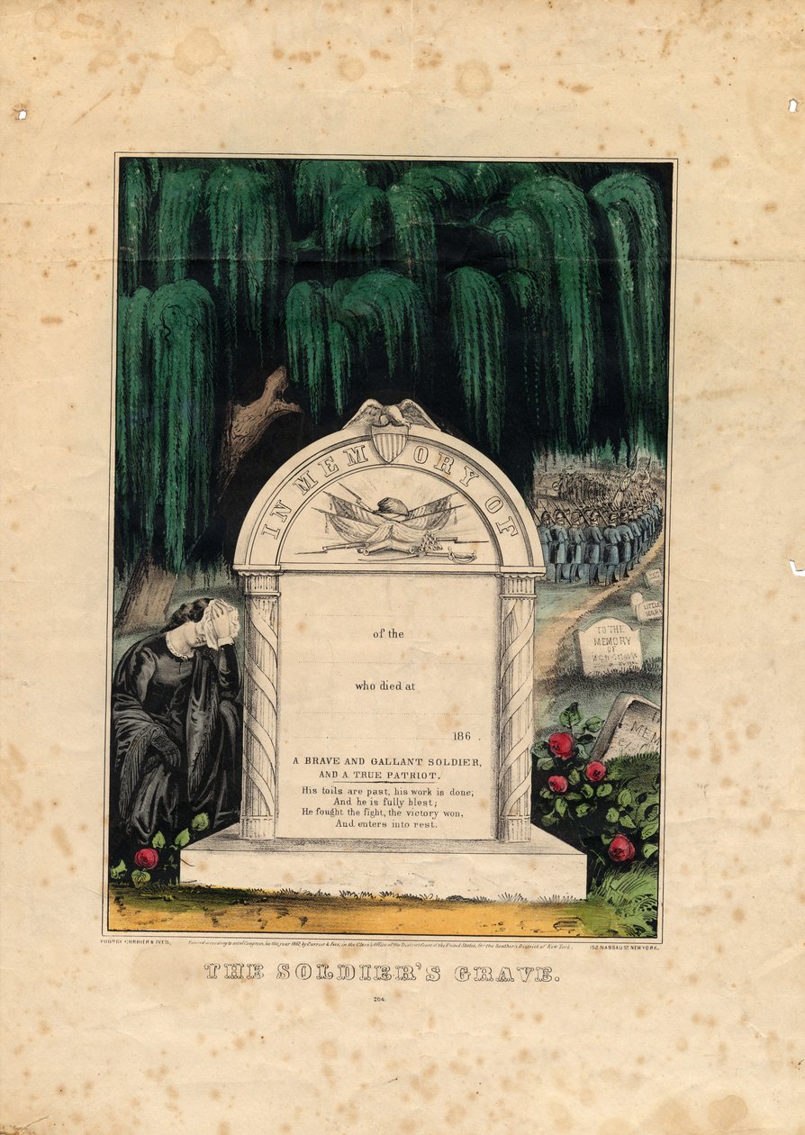 酒吧坟墓，酒吧。作者：Currier＆Ives，c.1862 作者 美国学校