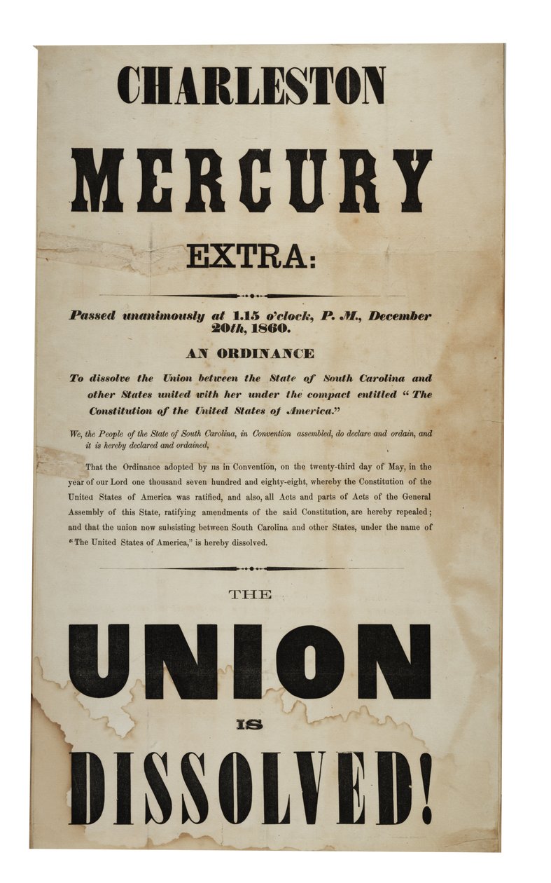 联盟解散了！ （Charleston Mercury，Extra Ed。），1860年12月20日 作者 美国学校