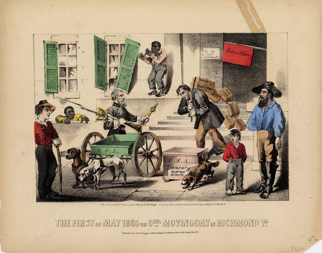 1865年5月1日，或者，Genl。在里士满弗吉尼亚州搬家。由Kimmel＆Forster撰写，由H.＆W。Voight，纽约出版，1865年 作者 美国学校
