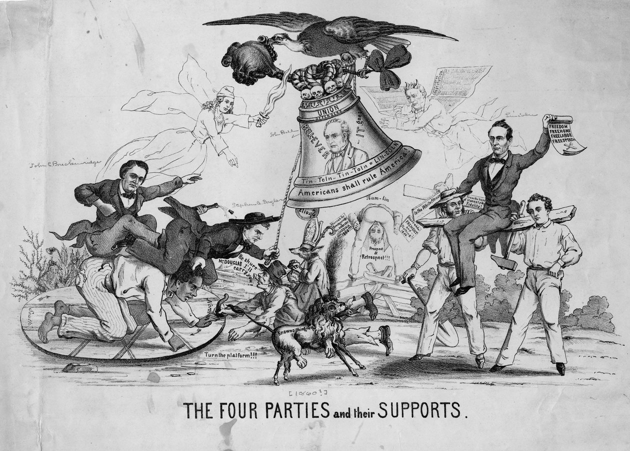 四方及其支持，第1860页 作者 美国学校